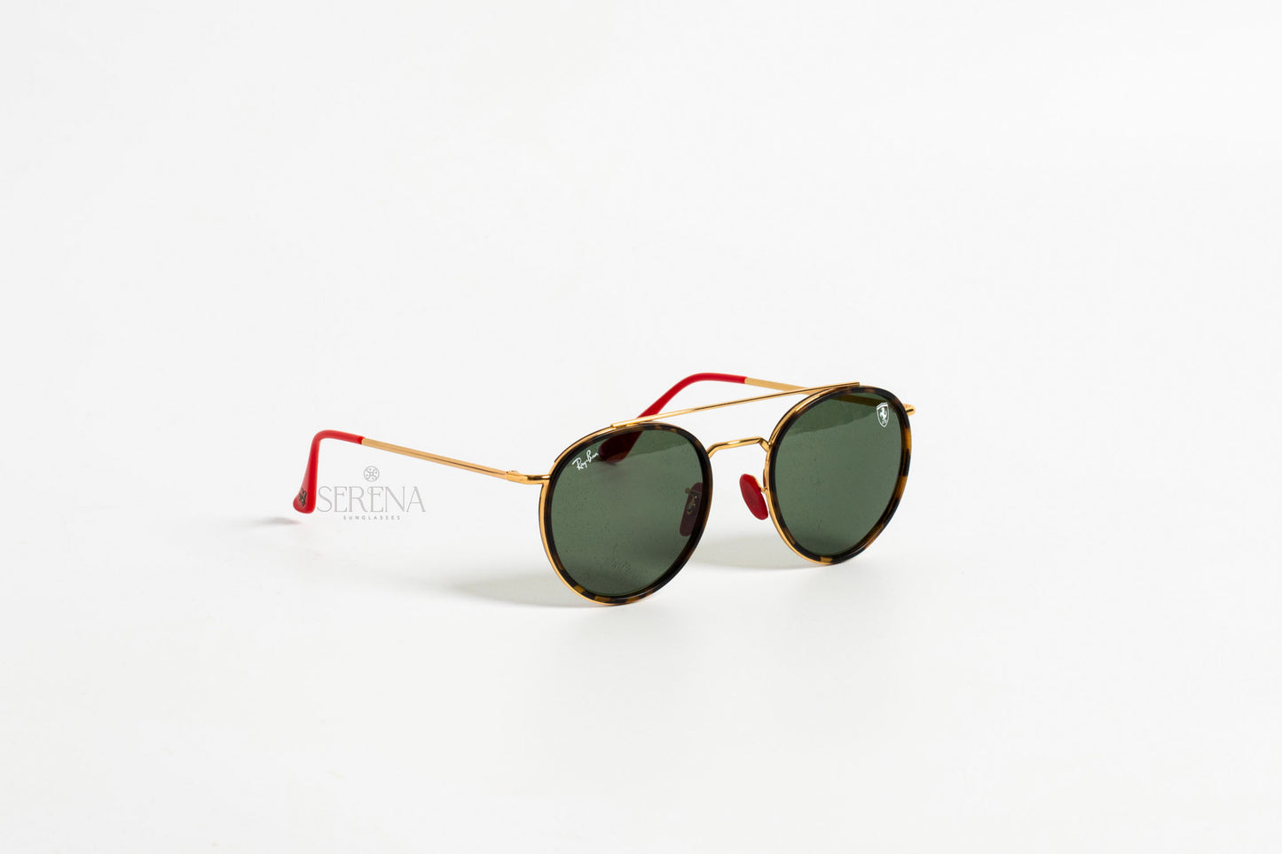 RAY BAN x ROUND DOUBLE BRIDGE SCUDERIA FERRARI